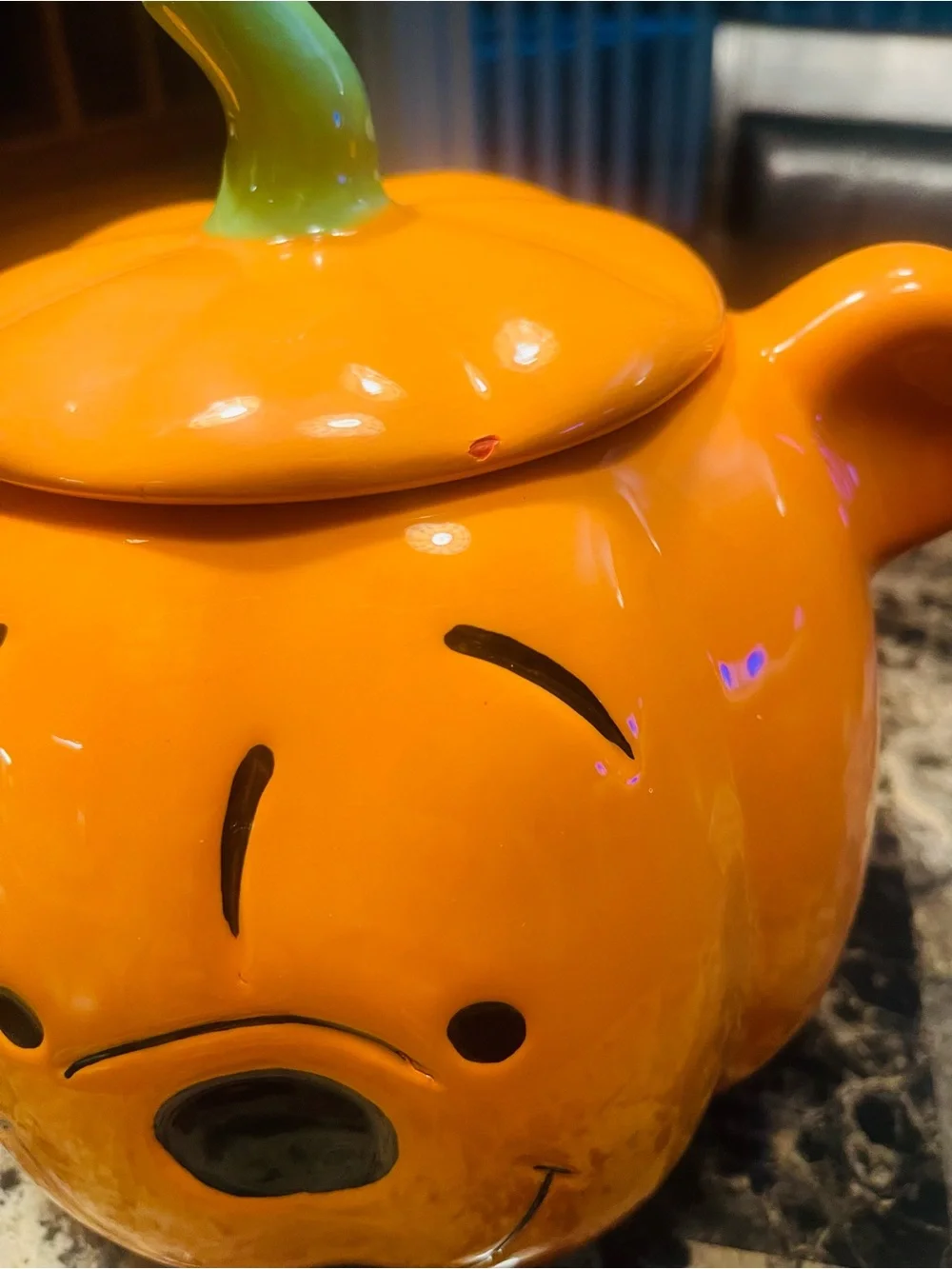 Halloween Winnie the Pooh Pumpkin Candy Jar - Orange